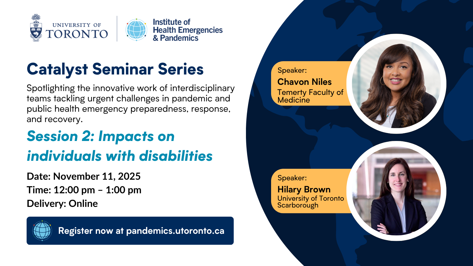 Catalyst seminar series event card