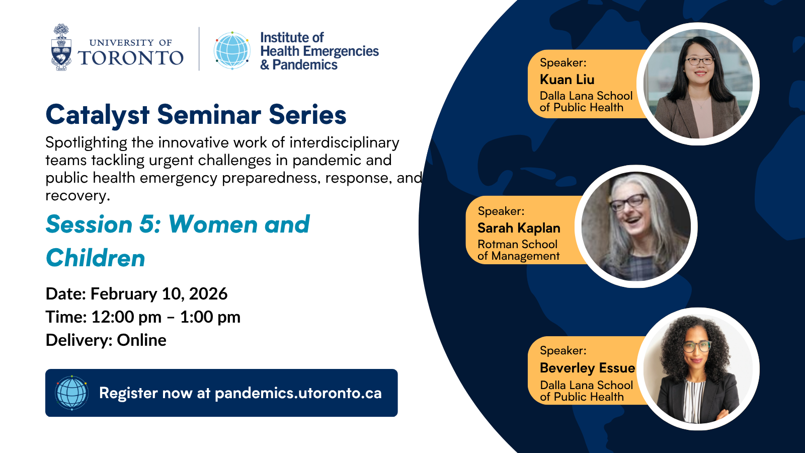 Event card for the Catalyst seminar series