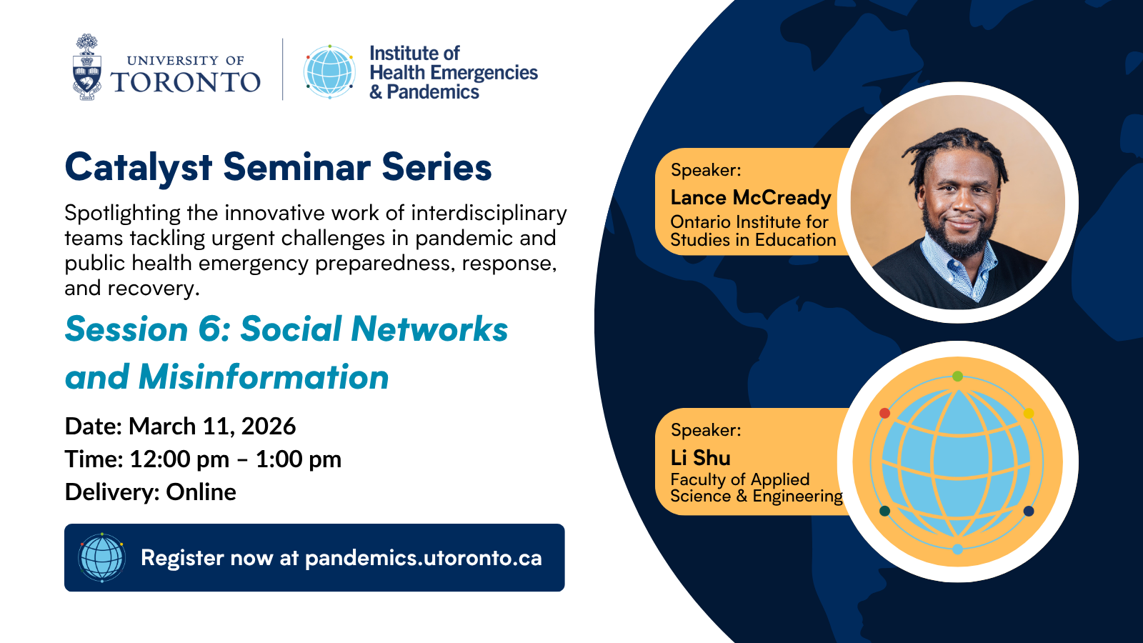 Event card for the Catalyst seminar series